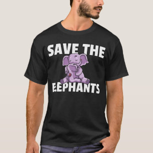 Die Elefanten Niedlichen Frauen Mama Kinder gerett T-Shirt
