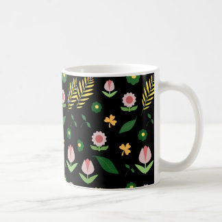 "Die Elegance der Natur: Gemusterte Tasse aus Blum