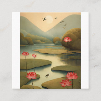 Die Elegance Grußkarten-Sammlung der Natur" Quadratische Visitenkarte