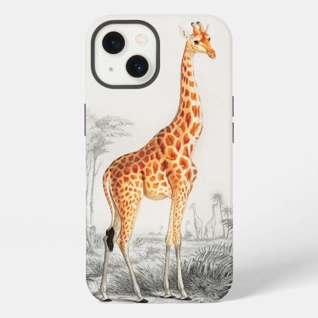 Die elegante Giraffe  iPhone Hülle (Rückseite)