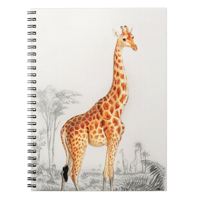 Die elegante Giraffe Notizblock (Vorderseite)