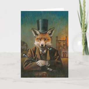 Die elegante Grußkarte mit dem Fuchs Karte