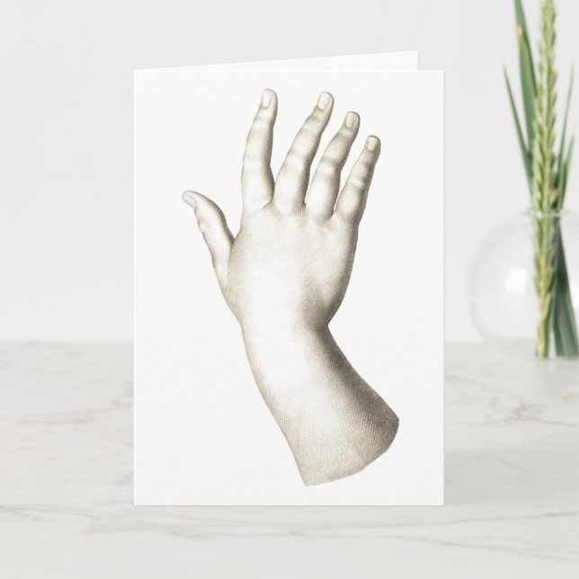 Die elegante Hand - Grußkarte Karte (Vorderseite)