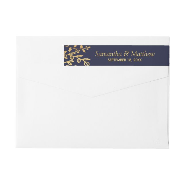 Die elegante Hochzeitskollektion der Marine und de (Rückseite)