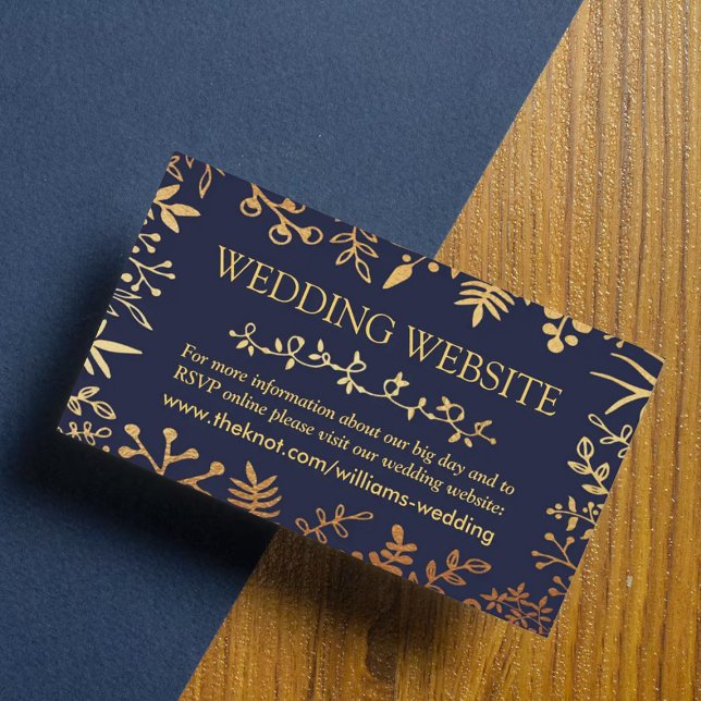 Die elegante Hochzeitskollektion der Marine und de Begleitkarte (Von Creator hochgeladen)