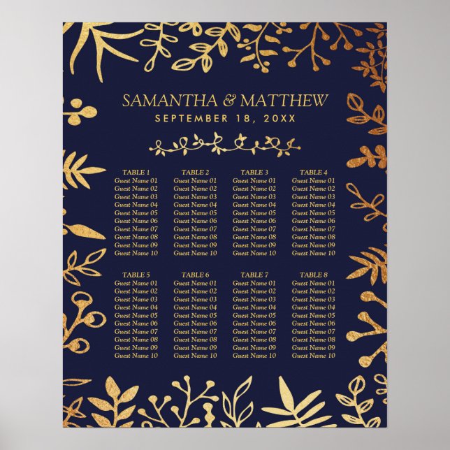 Die elegante Hochzeitskollektion der Marine und de Poster (Vorne)