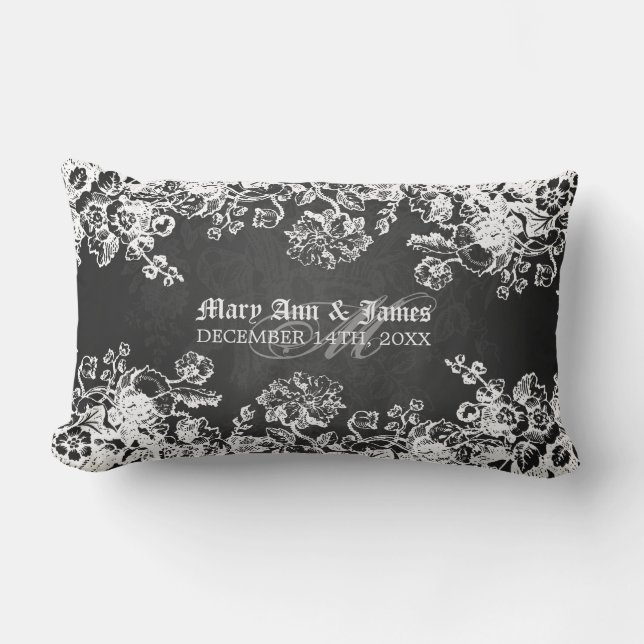 Die elegante viktorianische Gastgeschenk Hochzeit Lendenkissen (Vorderseite)