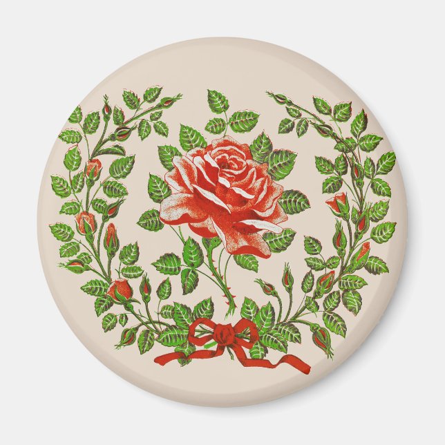 Die Eleganz der Blume der Sommermonate Magnet (Vorne)