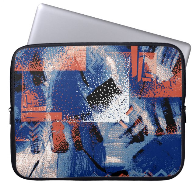 Die Eleganz des Blauen weckt Bewunderung im Fab Laptopschutzhülle (Vorderseite)