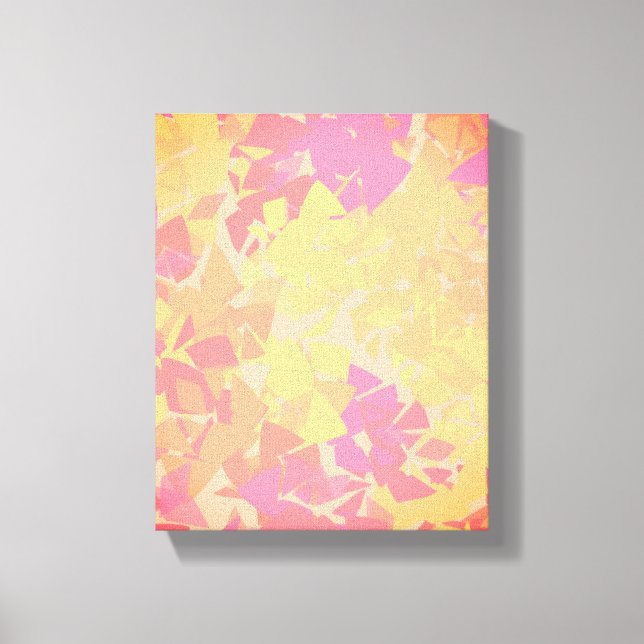 Die Eleganz des gebrochenen Glases Leinwanddruck (Vorderseite)