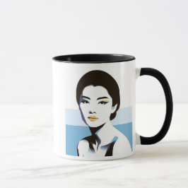 Die Eleganz eines fesselnden Blicks. Tasse