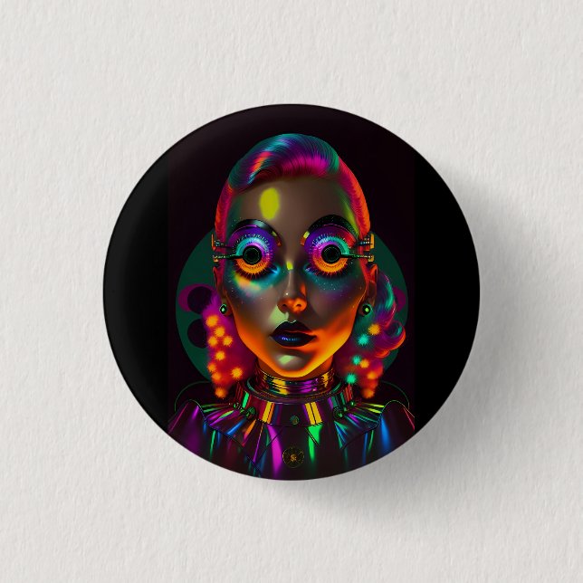 Die elektrische Frau Button (Vorderseite)