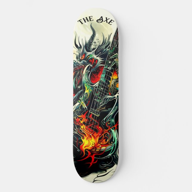 Die elektrische Gitarre von Ax Skateboard (Vorderseite)