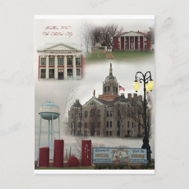 Die Elektrostadt Postkarte (Vorderseite)