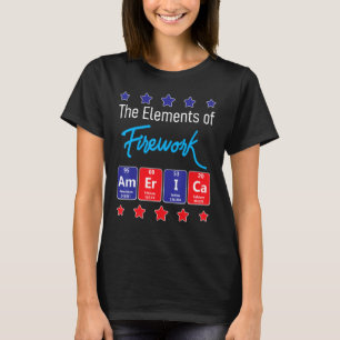 Die Elemente der Firework Merica Feuerwerk Direkto T-Shirt
