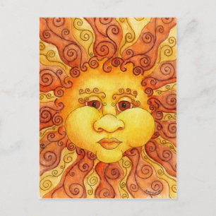 Die Elemente - Feuerpostkarte Postkarte