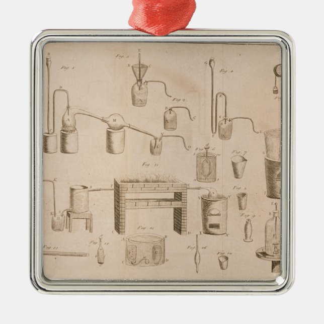 Die Elemente von Chemistry Ornament Aus Metall (Vorne)