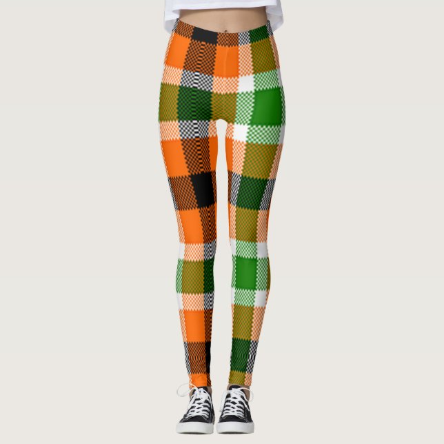 Die Elfenbeinküste-Flagge färbt Leggings (Vorderseite)