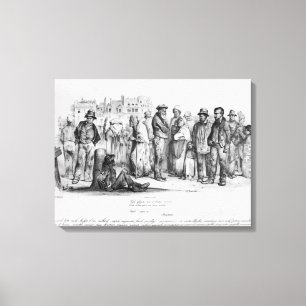Die emanzipierten Leute, 'vom La Caricature Leinwanddruck