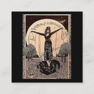 Die Empress-Tarot-Karte Quadratische Visitenkarte