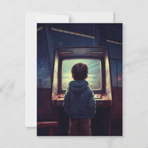 Die Endstufe Ein Retro-Arcade-Traum Postkarte
