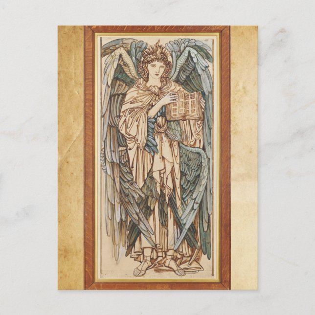 Die Engel der Hierarchie Cherubim, Burne Jones Postkarte (Vorderseite)