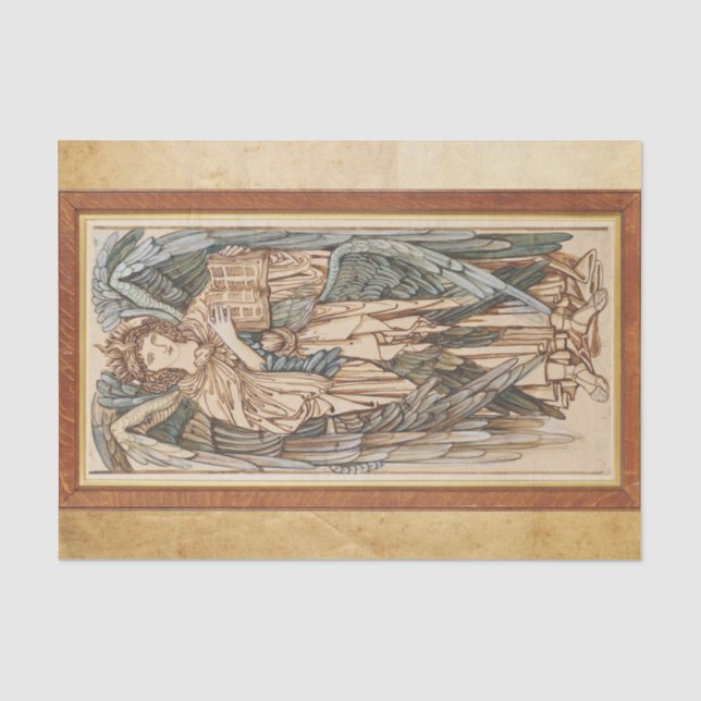 Die Engel der Hierarchie Cherubim, Burne Jones Seidenpapier (Vorderseite)