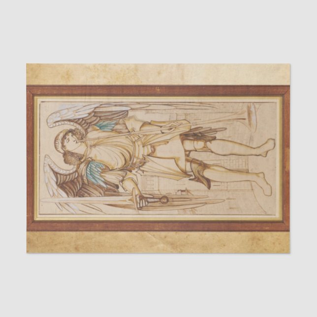 Die Engel des Erzengels der Hierarchie, Burne Jone Seidenpapier (Vorderseite)