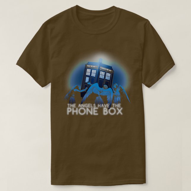 Die Engel haben die Telefonbox T-Shirt (Design vorne)