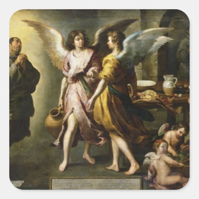 Die Engel' Küche, 1646 Quadratischer Aufkleber (Vorderseite)