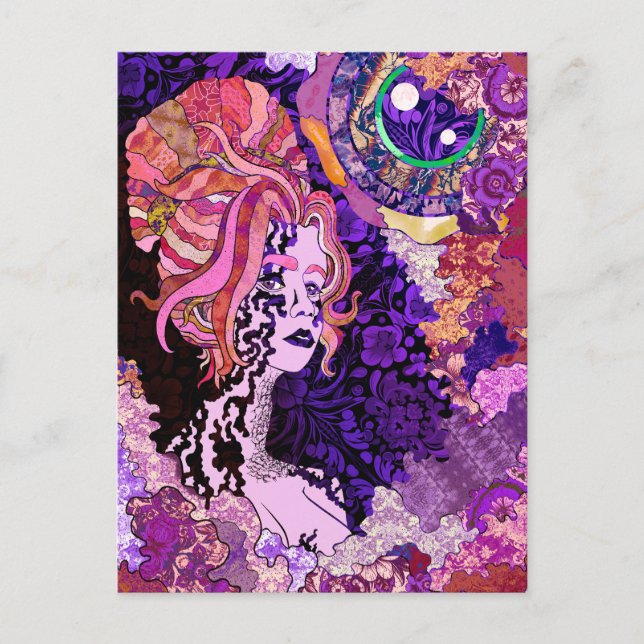 Die Engel oben Postkarte (Vorderseite)