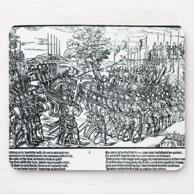 Die englische Armee, die mit Sir Henry Sidney Mousepad (Vorne)