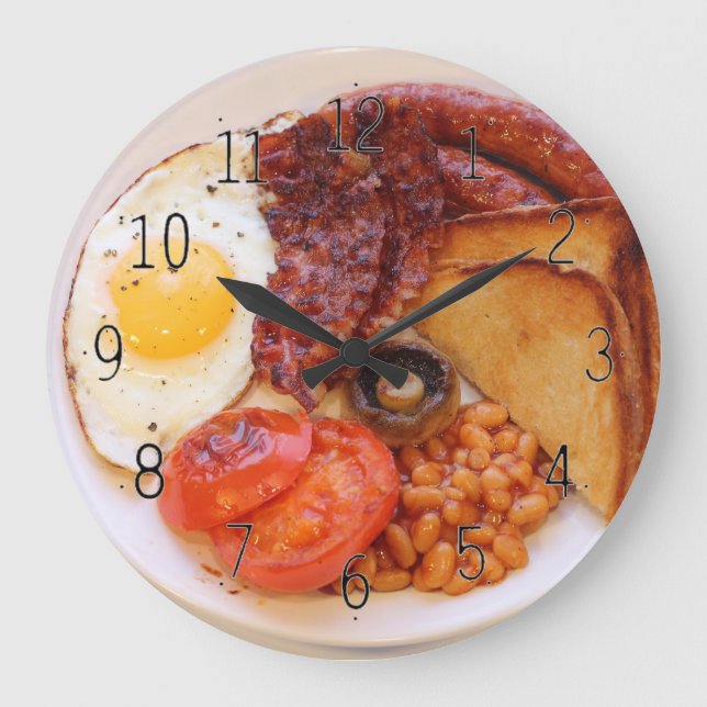 Die englische Frühstückszeitschrift Große Wanduhr (Vorderseite)