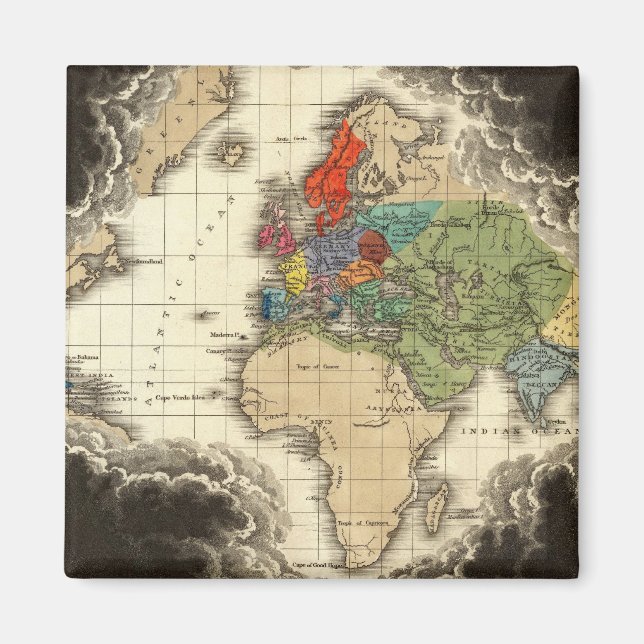 Die Entdeckung Amerikas 1498 AD Magnet (Vorne)
