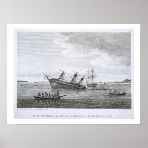 Die Entdeckung auf den Felsen in Queen Charlotte's Poster