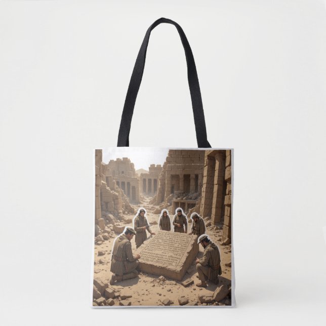 Die Entdeckung des Rosetta-Steins (1799) Tasche (Vorderseite)
