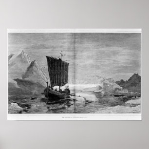 Die Entdeckung Grönlands Poster