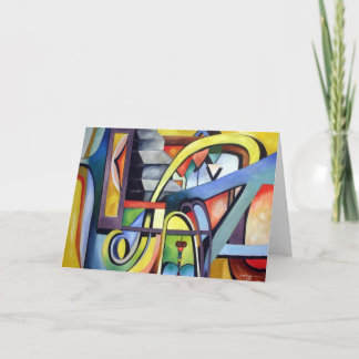 Die Entdeckung - leeres notecard Karte