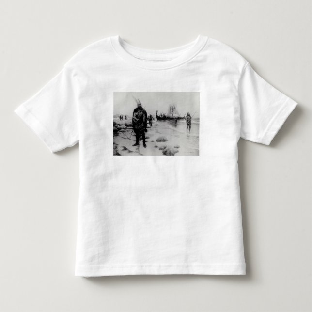 Die Entdeckung von Amerika durch Leif Eriksson Kleinkind T-shirt (Vorderseite)