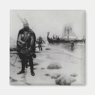 Die Entdeckung von Amerika durch Leif Eriksson Magnet