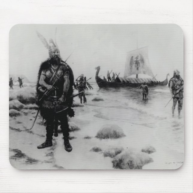 Die Entdeckung von Amerika durch Leif Eriksson Mousepad (Vorne)