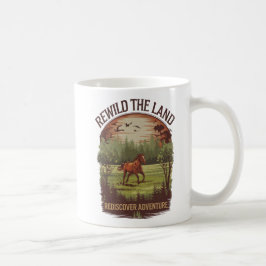 Die Entdeckungsreise durch das Land Entdecken Kaffeetasse