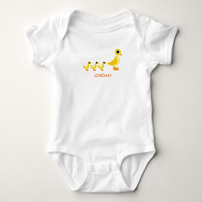 Die Enten-Familie Baby Strampler (Vorderseite)