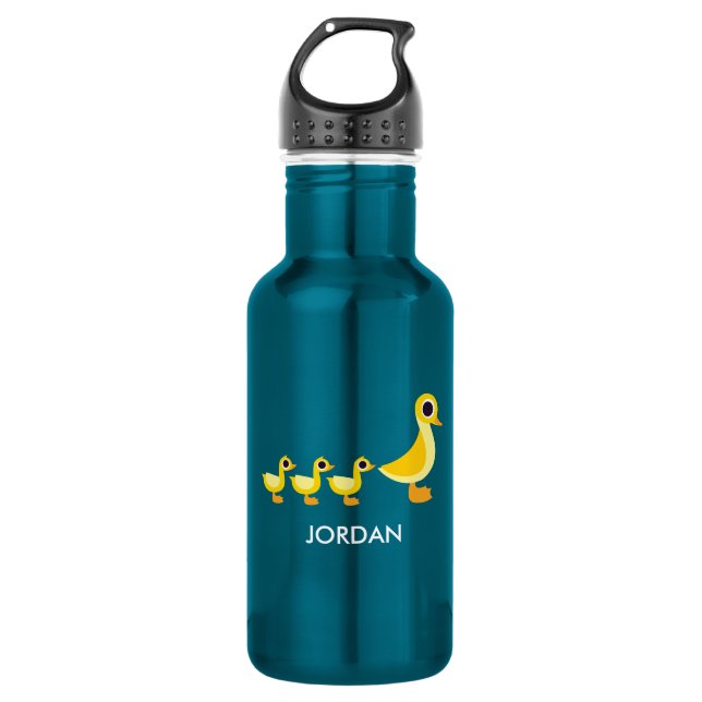 Die Enten-Familie Trinkflasche (Vorderseite)