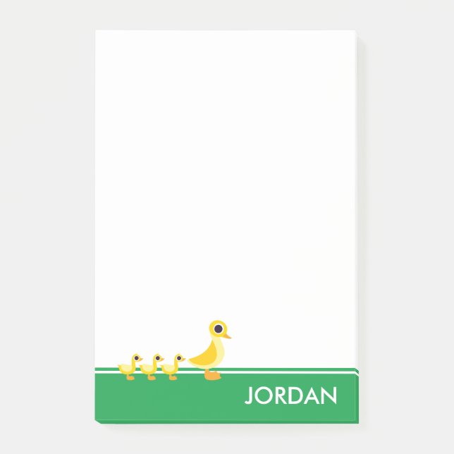 Die Entenfamilie Post-it Klebezettel (Vorderseite)