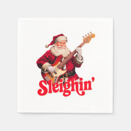 Die Entenjagd des Weihnachtsmanns Serviette
