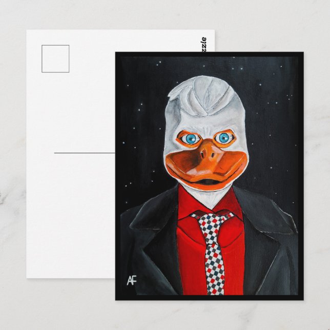 Die Entenmalerei von Alfred Fox Postkarte (Vorne/Hinten)