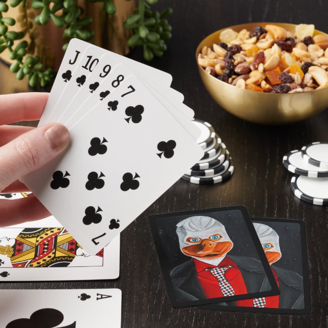 Die Entenmalerei von Alfred Fox Spielkarten (In Situ)