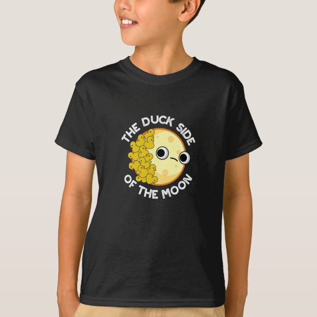 Die Entenseite der Mondastronomie macht dunkle BG T-Shirt (Vorderseite)