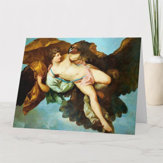 Die Entführung der Ganymede Fine Art Grußkarte Karte (Vorderseite)
